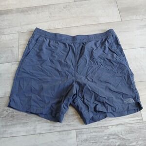 The North Face Mens FlashDry Blue Nylon Athletic Shorts Large